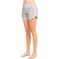 thumbnail image 2 of Sofra Women's Comfy Casual Dolphin Shorts 2-Pack Heather Grey, 2 of 5
