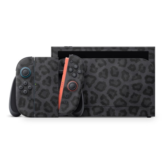 DesignSkinz Trendy Black Leopard Animal Print V2 Full-Body Skin Decal Wrap Cover for Nintendo Switch 2