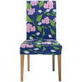 thumbnail image 2 of RYLABLUE Fleurs Stretch Chaise Housse de Protection Siège Housse pour Salle à Manger Hôtel Mariage Ensemble de 4, 2 of 5