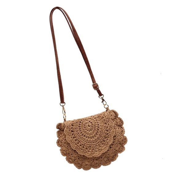 Yihuala Straw Clutches Purse for Womens Straw Crossbody Shoulder Bag Handbag Summers Beach Bag Woven Clutches Handbags