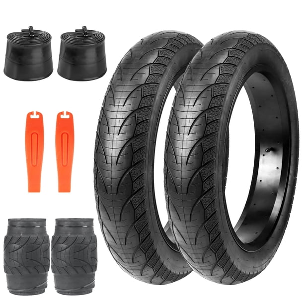 Neumáticos Fat Bike Balinge 26 x 4.0 para bicicleta eléctrica Mountain, 2 neumáticos y tubos