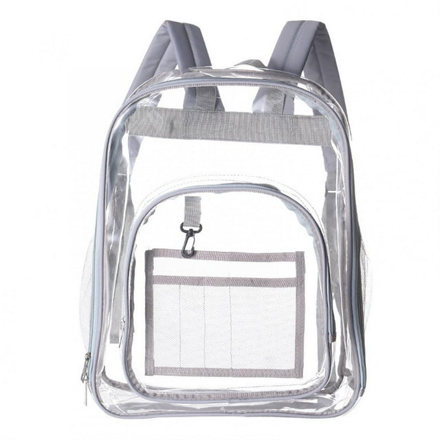 EQWLJWE Clear Mini Backpack Approved Clear Backpack Small for Work, Travel, Concert, Beach & Sports