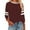 Brown, variant on MIXUE Womens Summer Tops Solid Color Round Neck Long Sleeve Casual Fashion Shirts For Women T-shirts Sportwear,Pink,S