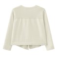 thumbnail image 7 of NAISIBABY Girls Cardigan Sweater, Button Up Long Sleeve Bow Knitted Kids Casual Tops White 2-3T, 7 of 7
