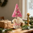 thumbnail image 5 of Hometravel Felt Christmas Tree Tablecloth, Bells Bow Decorative Table Cover, Holiday Scene Setup Decor for Mantle Shelf Display, 5 of 6