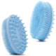 thumbnail image 1 of Cepillo exfoliante corporal y masajeador de cuero cabelludo de silicona morada para la ducha, cuidado corporal exfoliante suave., 1 of 5