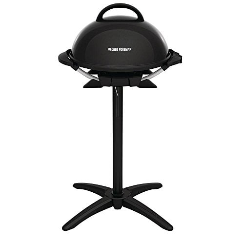 George Foreman 15-Serving Indoor/Outdoor Electric Grill Silver GFO240S 