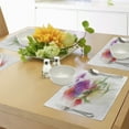 thumbnail image 4 of Ambesonne Flower Place Mats Set of 4, Blooming Orchid Pastel, Standard Size, Multicolor, 4 of 6