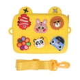thumbnail image 1 of Bolsas de hombro con dibujos animados para cámara, bolsa protectora para cámara infantil, regalo de cumpleaños para niños, color amarillo, 1 of 14
