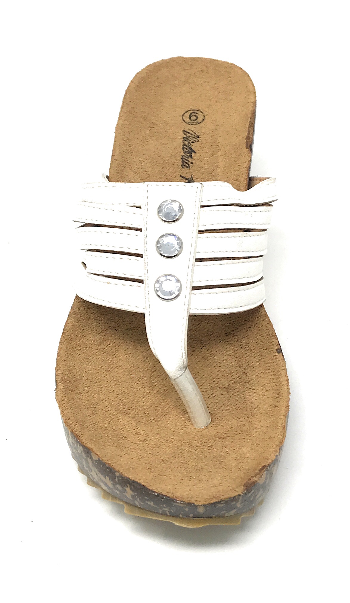 Victoria K Women's Cork Wedge Multi Straps Sandals
