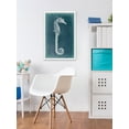 thumbnail image 6 of "Azure Seahorse II" Framed Painting Print, 6 of 6
