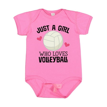 

Inktastic Just a Girl Who Loves Volleyball Gift Baby Girl Bodysuit