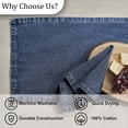 thumbnail image 4 of Split P Denim Napkin Set of 4, 4 of 4