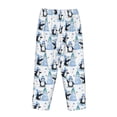 thumbnail image 3 of Lsque Playful Penguins and Snowmen Print Women's Pajama Pants, Lounge Pant - Comfortable Home Wear,Elastic Waistband, Stylish Design-Medium, 3 of 9