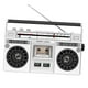 thumbnail image 5 of Reproductor de casetes,Grabadora de cinta con reproductor de casete estéreo portátil,Grabadora de radio estéreo Bt con altavoz incorporado,Walkman Reproductor de cintas de casete Plata, 5 of 9