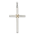thumbnail image 4 of Sterling Silver Polished w/Rope Hollow Crucifix Pendant Charm, 4 of 4