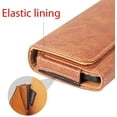 thumbnail image 4 of For Apple iPhone 13 Pro Max/13 Pro/13 Premium Horizontal Leather Carrying Case Holster with Belt Clip Loop Phone Pouch Case Cover - Brown, 4 of 5