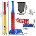 thumbnail image 5 of JUGAAD LIFE Tball Set Baseball Toys for Boys 3-6 Years Tee Ball Set for Kids Girls Outdoor Outside Sport Toys with 10 Balls-Blue, 5 of 6