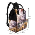 thumbnail image 2 of Fotbe Warm Sunflower Sleeping Cat Mochila Maternidad - Lona de Sarga Impermeable, Mochila de Pañales de Gran Capacidad con Múltiples Bolsillos y Correas Ajustables, 2 of 6