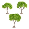 thumbnail image 4 of Bunblic 3 Pieces Mini Landscape Tree Model Trees DIY Crafts Railway Train Railroad Layout Diorama Tree Building Model Miniature Trees yellow flower trees, 4 of 8