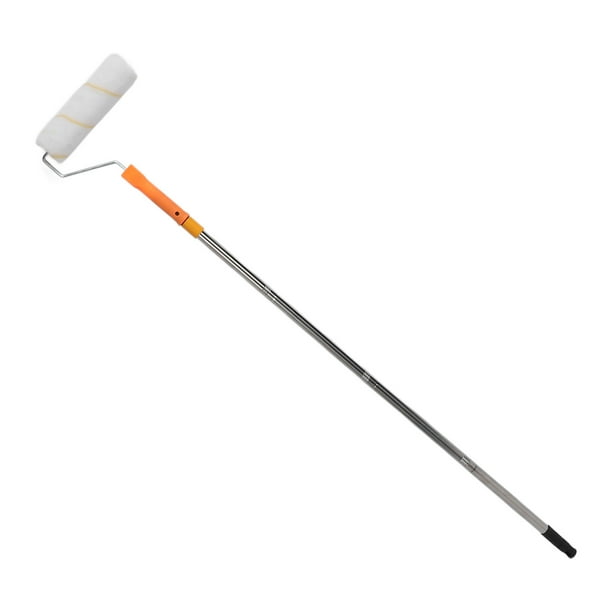 Kit 3.9ft Paint Roller Extension Pole Kit With 9in Roller Brush Detachable Telescopic Long Paint