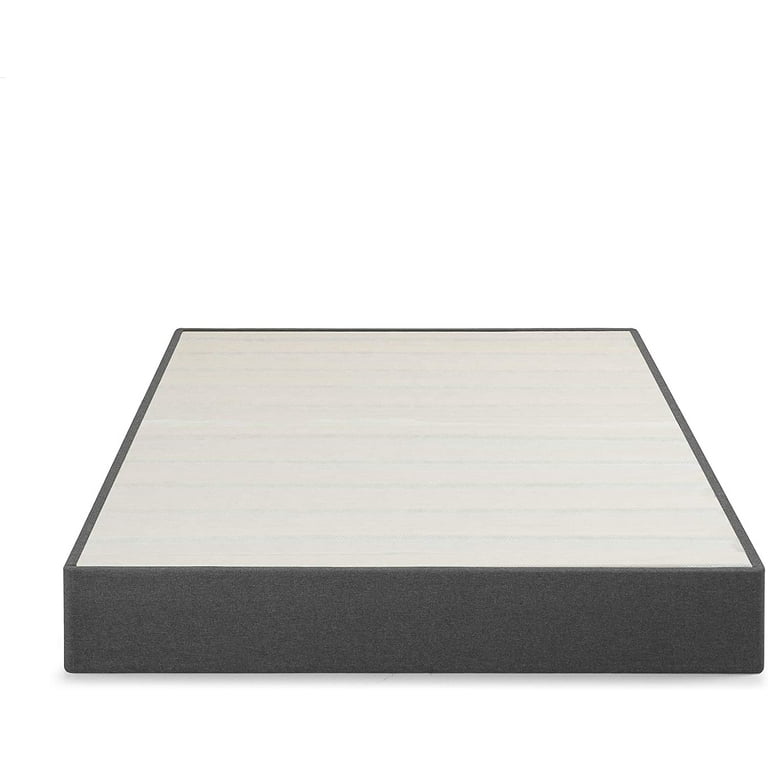 Free Shipping Zinus 9 Upholstered Metal Box Spring with Wood Slats Queen Walmart