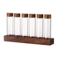 thumbnail image 4 of Contenedores de café con estante Tubos de almacenamiento de granos de café con tapas herméticas de madera 6 hoyos 17g, 4 of 9