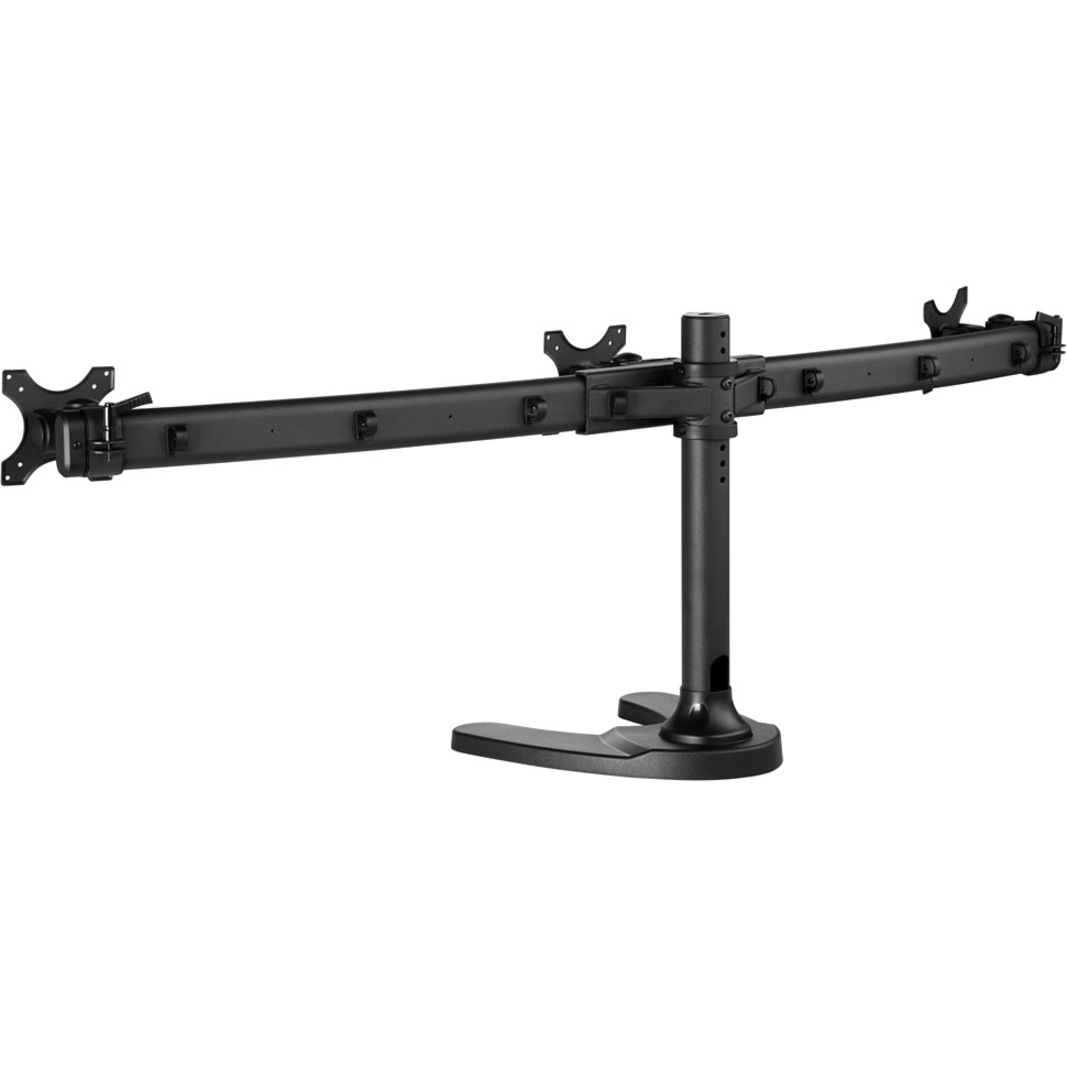 Atdec triple monitor desk mount with a freestanding base, Loads up to 17.6lb, VESA 75x75, 100x100 - image 2 of 10