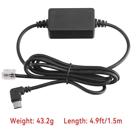 PKPOWER USB-C to RJ11 Plug Cable Compatible with Uniden R8 LRD950 LRD850 DFR6 DFR7 DFR8 DFR9 R1 R3 R7 R4 R8