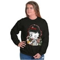 thumbnail image 4 of Betty Boop Cartoon Fiesty Cha-ching Women Crewneck Sweatshirt Brisco Brands S, 4 of 6