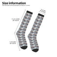 thumbnail image 2 of Fotbe sparus aurata print Women's Men's Novelty Crew Socks Cotton Socks Knee High Socks for Walking,Running,Nurses,Pregnancy, 2 of 6
