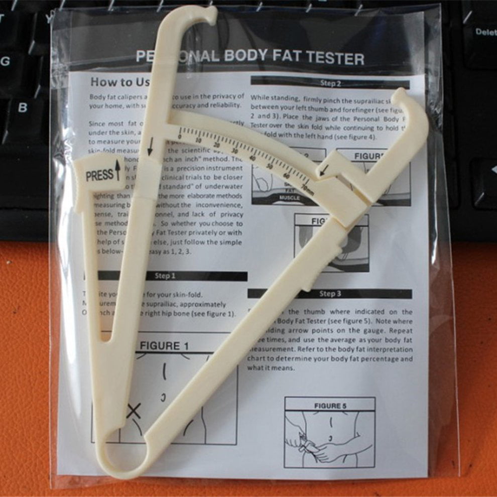 Body Fat Tester Caliper Analyzer with Measure Charts Keep Fit BRAND NEW 