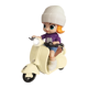 thumbnail image 1 of Muñeca Articulada en Motocicleta con Luz y Sonido Rm Regalomex Cafe Mediano, 1 of 5