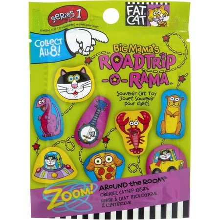Petmate Fat Cat Big Mama's Roadtrip-O-Rama Souvenir Cat Toy
