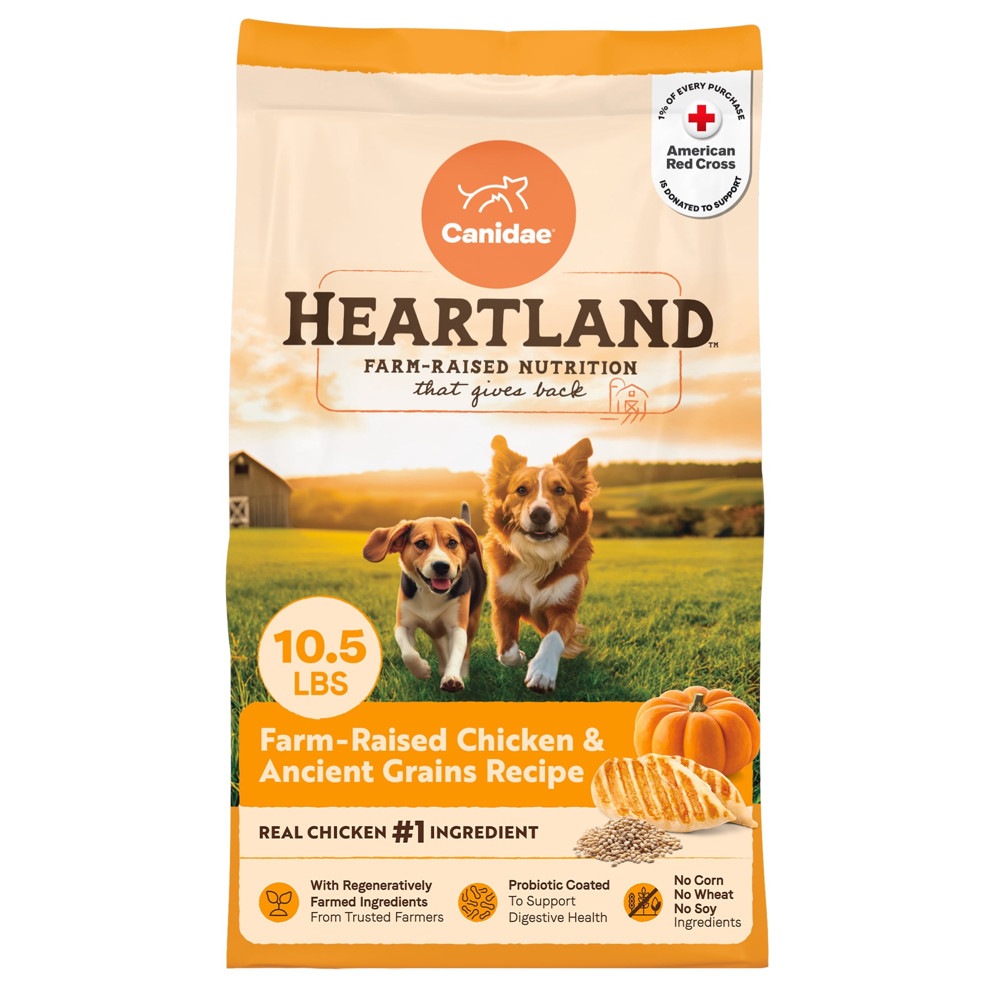 Canidae Heartland Farm-Raised Chicken & Ancient Grains Dog Food, 10.5 lb. Bag