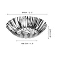 thumbnail image 2 of 30pcs Cupcake Mold, Stainless Steel Mini Cupcake Cake Pans Baking Tool for Mini Cake,  3.1 x 0.8 inch, 2 of 6