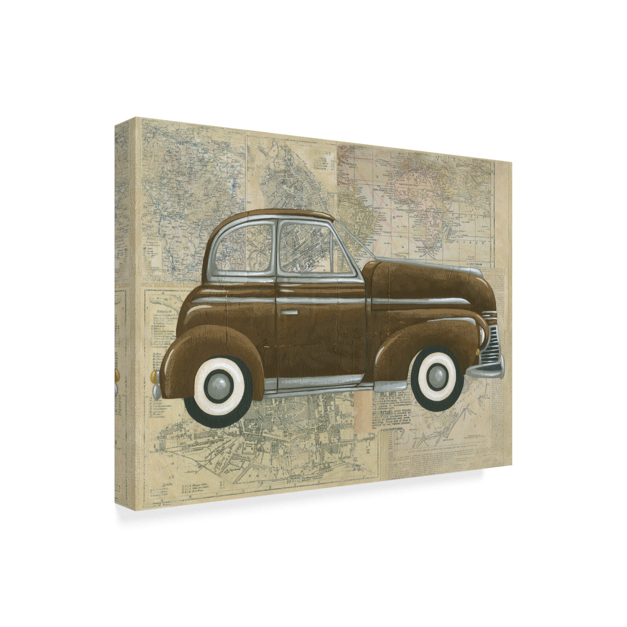 Trademark Fine Art 'Tour by Car I' Canvas Art by Chariklia Zarris