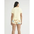 thumbnail image 3 of Winnie Pooh and Friends Women's Graphic Tee and Shorts Set, 2-Piece, Sizes XXS-XXL, 3 of 5