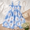 thumbnail image 6 of Mifsaly 2 Piece Dress Sets for Toddler Girls Cute Heart Print Smocked Sleeveless Sundress and Bucket Hat Cute Summer Beach Vacation Casual Matching Outfits, 6 of 9