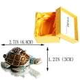 thumbnail image 6 of Waltz&F Turtle Trinket Jewelry Box with Sparkling Light Green Crystals,Hinged Trinket Box Hand-painted Figurine Collectible Ring Holder, 6 of 6