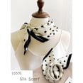 thumbnail image 5 of 100% Mulberry Silk Scarf for Women Hair Lightweight Square Neckerchief Wrap For Head Scarves 21", 5 of 10