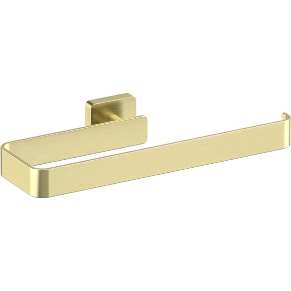 KIBI Blaze 10 inch Hand Towel Bar Bathroom Towel Holder Solid Brass Wall Mounted Modern Bathroom Towel Bar (Brushed Gold) (KBA16)