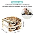 thumbnail image 5 of Leopard Travel Portable Square Jewelry Box Earring Organizer Necklace Holder Bracelet Holder Display Case Decorative Box Jewelry, 5 of 6