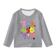 thumbnail image 3 of WOYY Long Sleeve T-Shirt for Girls Casual Digital Print Crew Neck T Shirt Top, Sizes 3-14, 3 of 3