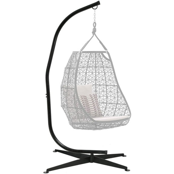 FDW Hammock Stand Solid Steel Construction (Stand only),Black