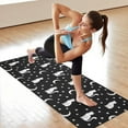 thumbnail image 6 of Black White Cat Moon Star Pattern Hot Yoga Mat Towel Non Slip for Hot Yoga - Quick-Drying Yoga Mat Cover with 4 Corner Pockets with Travel Bag - Hot Yoga Towel Non Slip 74"x26", 6 of 6