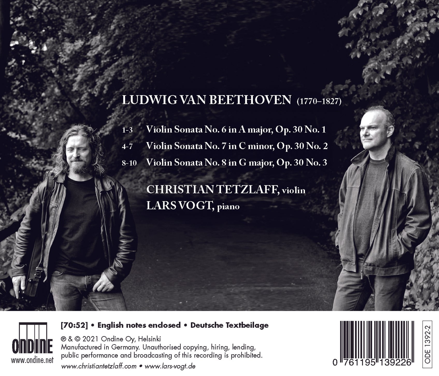 Tetzlaff Vogt - Sonatas 30 - Music & Performance - CD