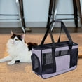 thumbnail image 4 of Taotanxi Cat Carrying Case - Pet Carrier Airline Approved, Protable and Breathable Pet Travel Carrier Removable Fleece Pad, Collapsible Cat Carrier Dog Carrier for Medium Cats Small Cats Dogs,Gray, 4 of 6