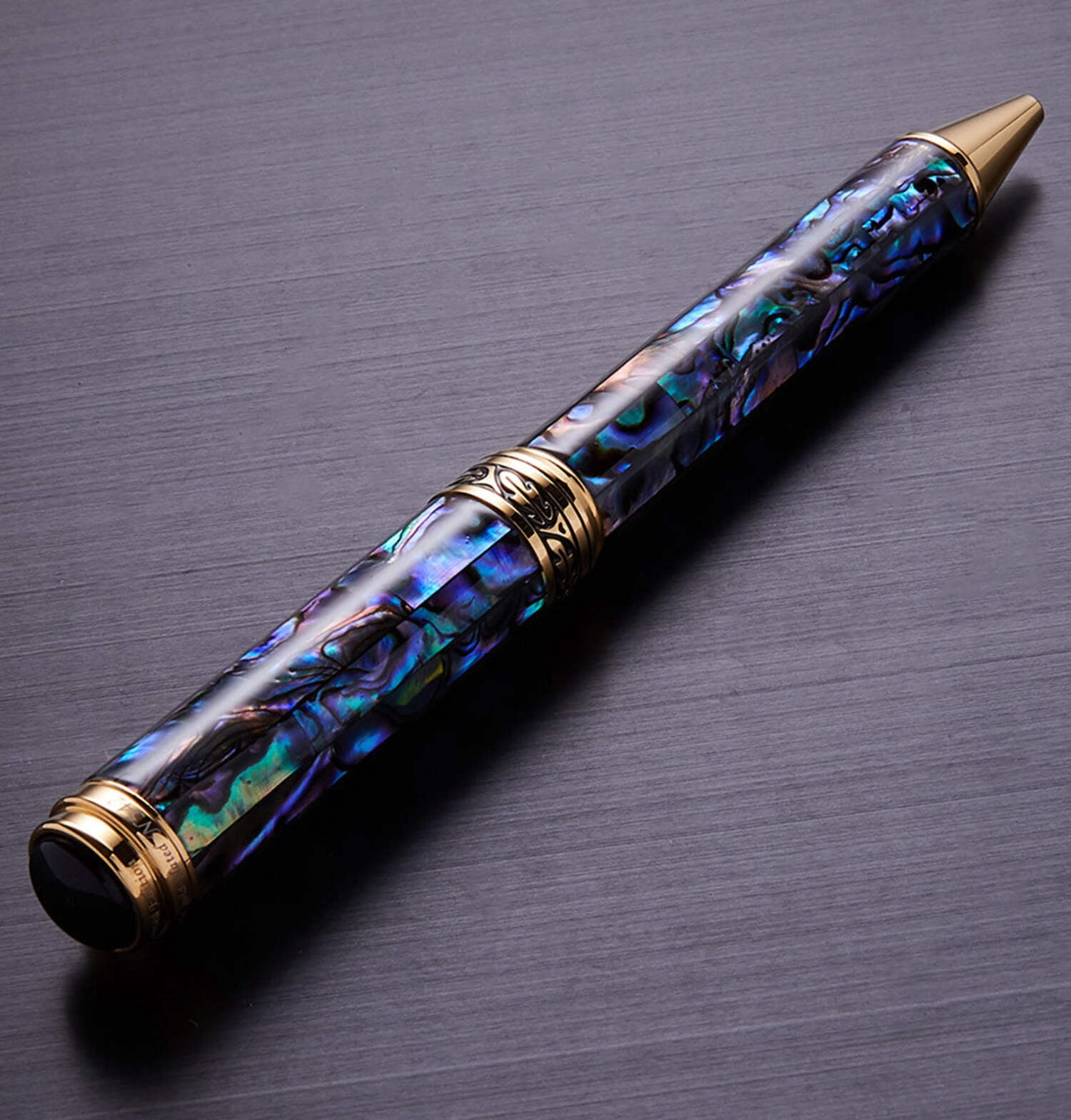 Xezo Xezo Maestro® Paua Abalone Sea Shell Ballpoint Pen - 18K Gold Plated
