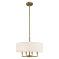thumbnail image 2 of 42604-01 Livex Lighting Meridian - 4 Light Pendant in Modern Style - 18 Inches wide by 22.5 Inches high-Antique Brass Finish    -Traditional, 2 of 10